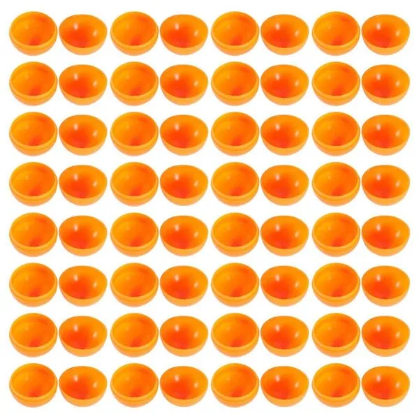 Luxshiny 50pcs 5cm Round Vending Machine Capsules Small Balls Hollow Plastic Openable Balls Bingo Raffle Drawing Balls Gumball Empty Balls to Fill Easter Party Favors