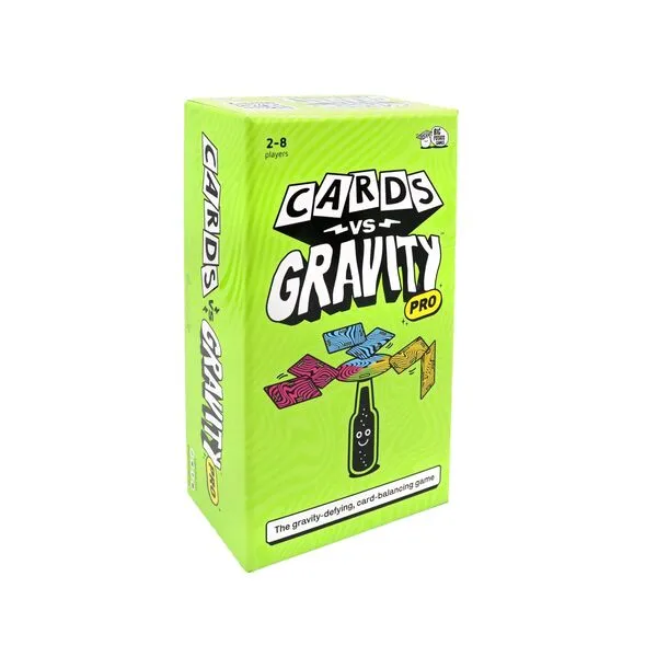 Cards Vs Gravity Pro: Includes Travel Bag and Extra Cards | Fun Family Game for 2-8 Players, Best New Stacking Game (Large)