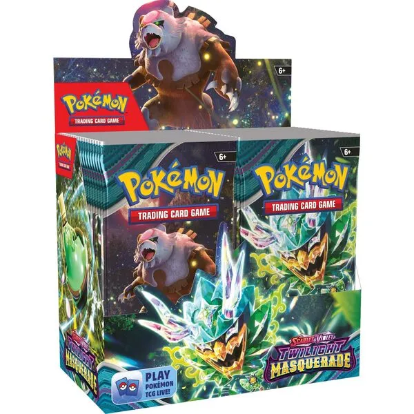 Pokemon TCG: Scarlet and Violet Twilight Masquerade Booster Box (Packaging may vary)
