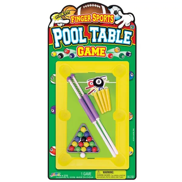 JA-RU 12 Inch Mini Pool Table Set (Mini Billiards) w/ 2 Cue Stick & Pool Balls. Portable Travel Size Mini Arcade Game. Office Desk Toys & Tabletop Games. Party Favors. 209