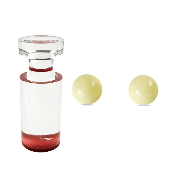 Yuanhe Roulette Marker Balls Set - Flat Top Acrylic Win Marker with 2 Roulette Wheel Table Replacement Balls Pills,Poker Roulette Accessories for Casino Games