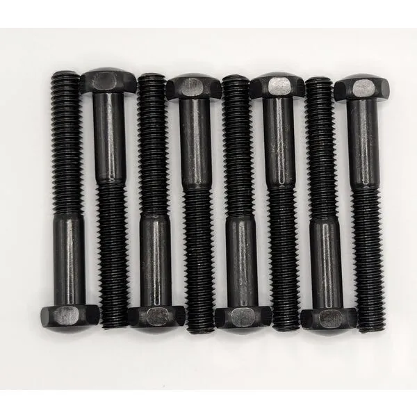 Extended Pinball Leg Bolt Set, 2 3/4 inch, Acorn Head, Black (Set of 8 Bolts)