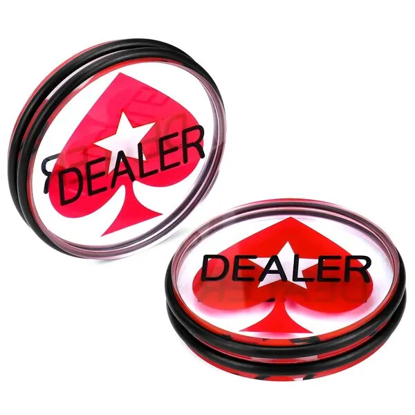 QWORK Casino Quality Dealer Button Set - 3