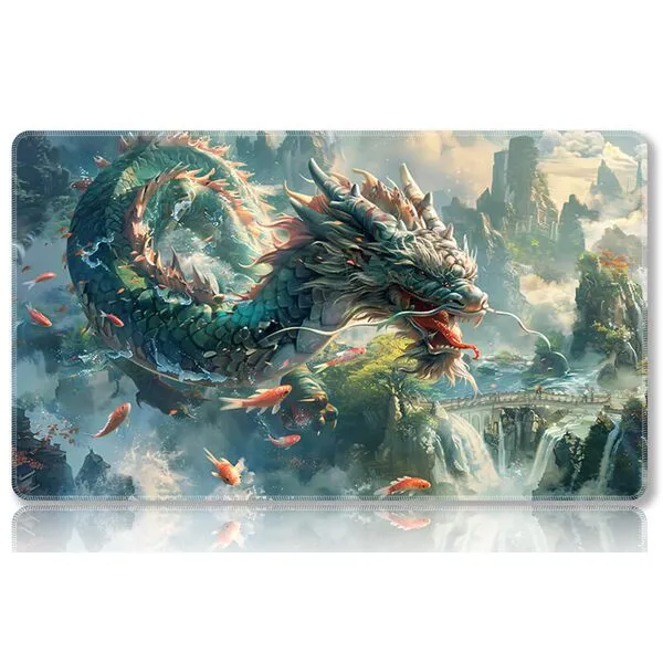 Mipikel Playmat for MTG, Playmat with Zones,Size 24