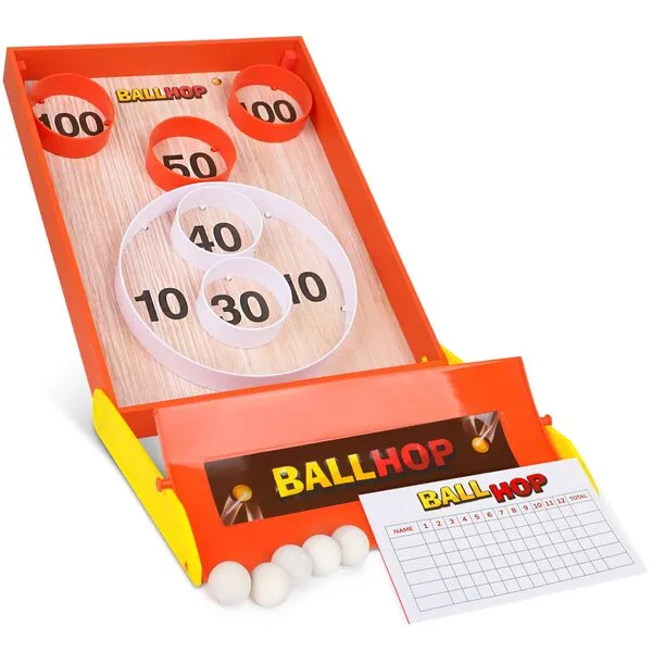 Point Games Ball Hop Game - Collapsible Arcade Games Indoor and Outdoor - Solo or Team Home Game for Party Activity Birthday - Easy Setup