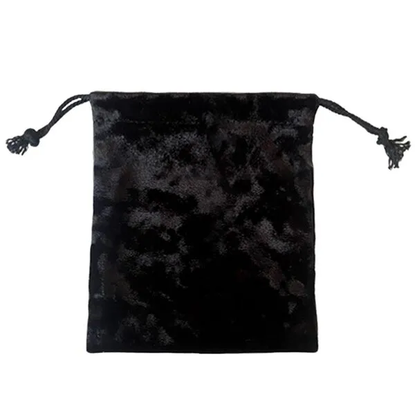 YPBEW Velvets Tarot Rune Bag Dices Drawstring Holder Jewelry Pouches Organizers Hand Gift Bag For Storing Board Game Card Card Bag Holder Velvets, Black 9x11cm