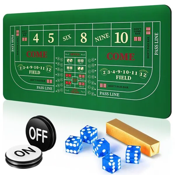 Leyndo Craps Tabletop Game Set, Includes 35